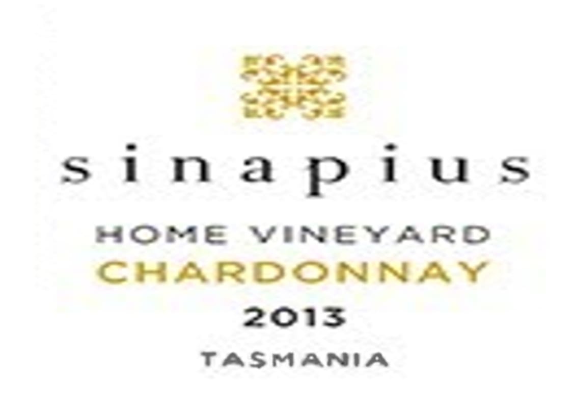 Sinapius Vineyard Home Vineyard Chardonnay 2013 Front Label