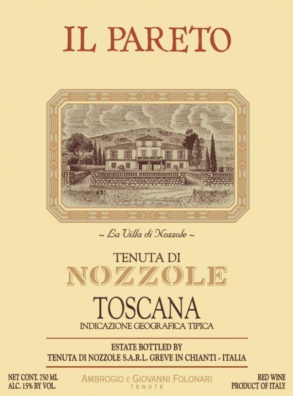 Tenuta di Nozzole Il Pareto 2013 Front Label