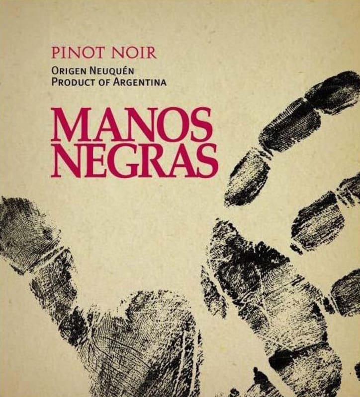 Manos Negras Pinot Noir 2013 Front Label