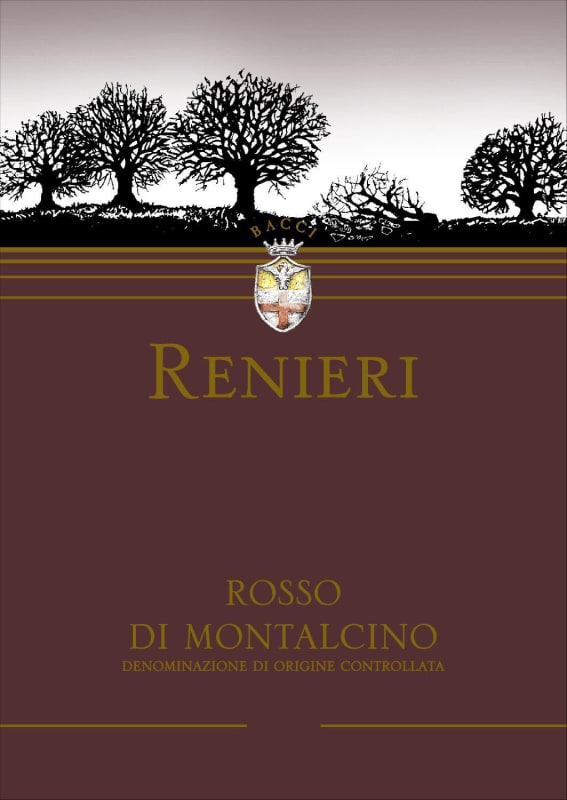 Renieri Rosso di Montalcino 2010 Front Label