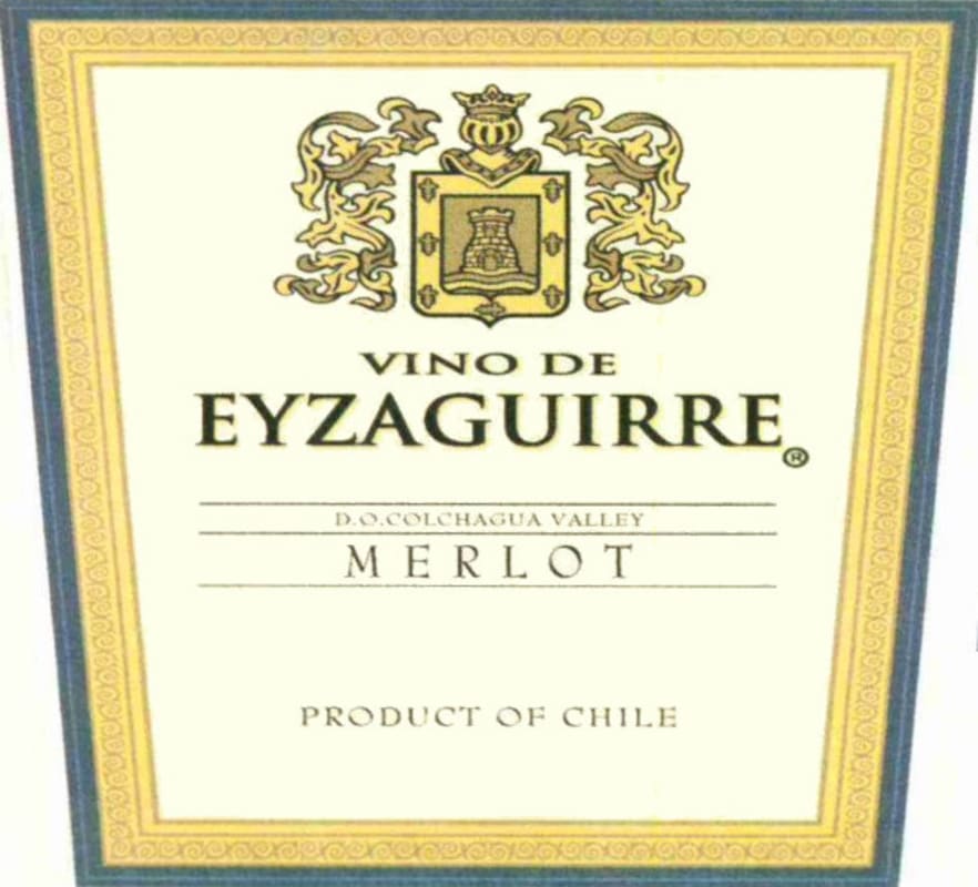 Vino de Eyzaguirre Merlot 2013 Front Label