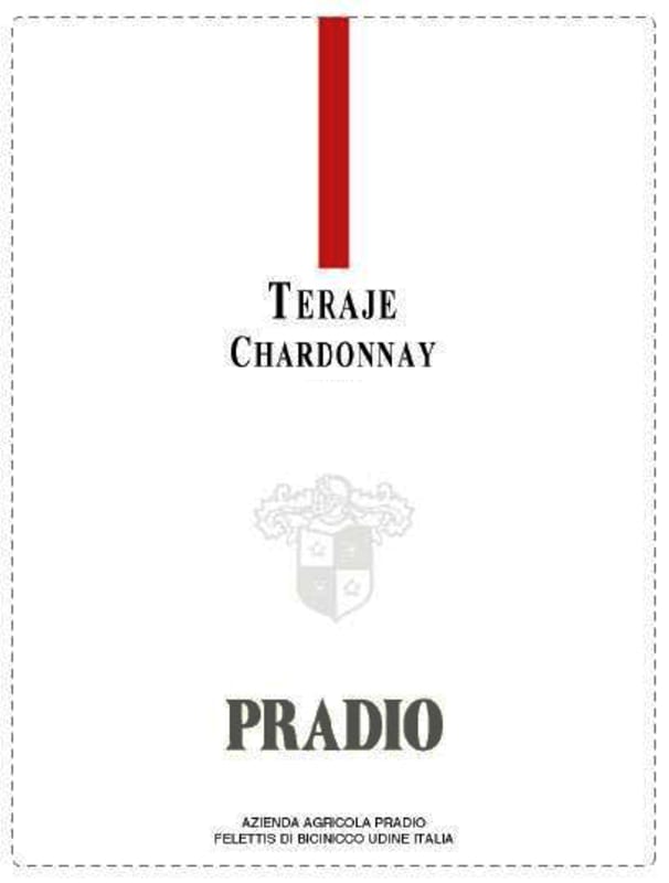 Pradio Teraje Chardonnay 2013 Front Label