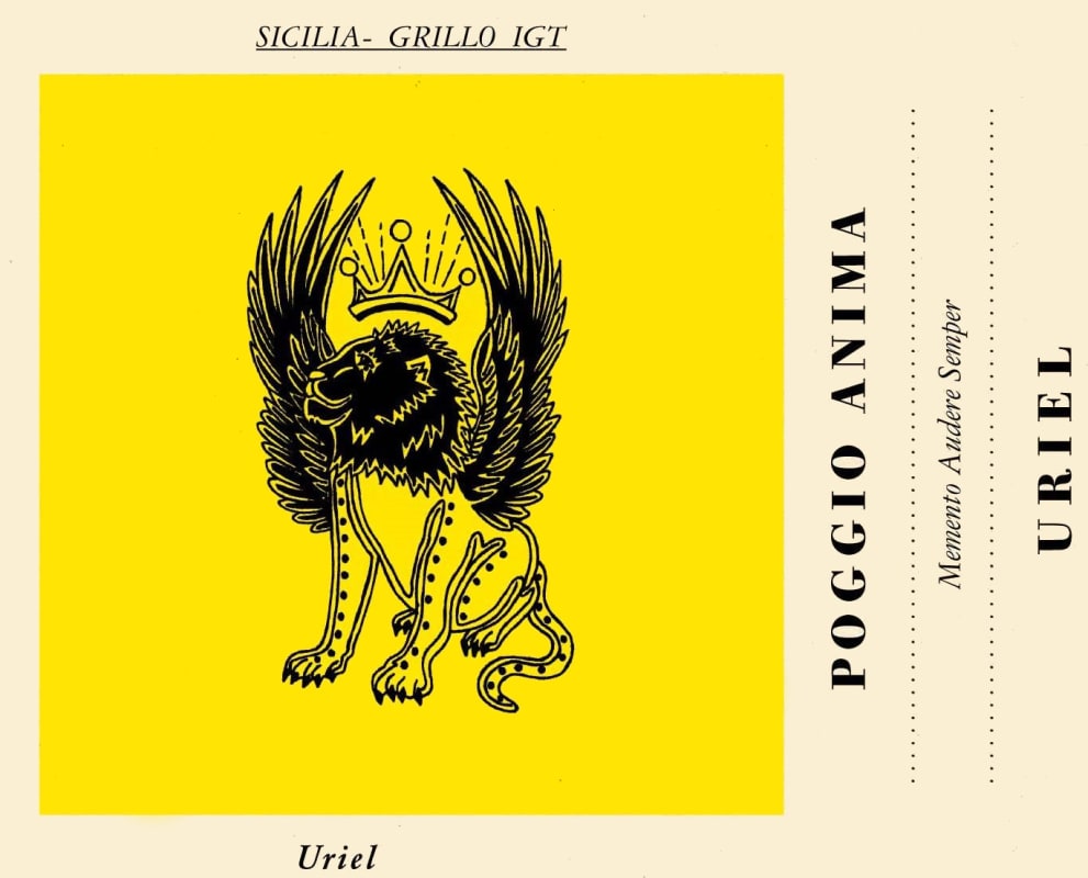 Poggio Anima Uriel Grillo 2012 Front Label