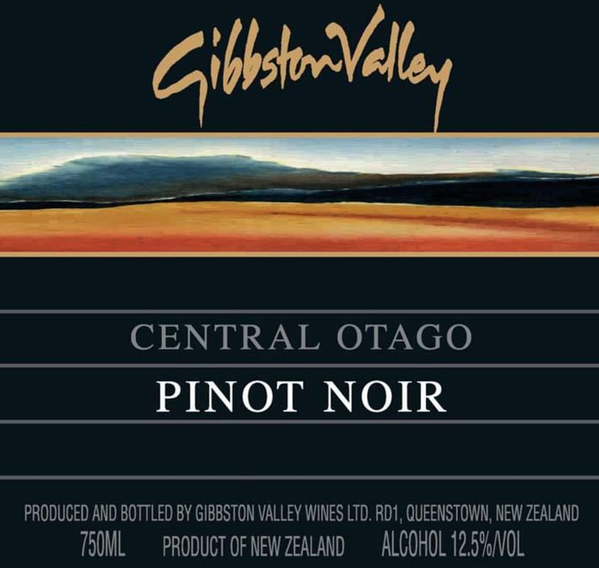 Gibbston Pinot Noir 2013 Front Label