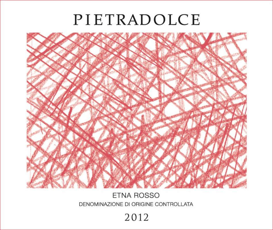Pietradolce Etna Rosso 2012 Front Label