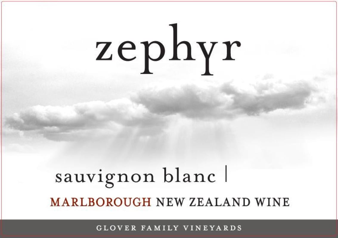 Zephyr Sauvignon Blanc 2013 Front Label