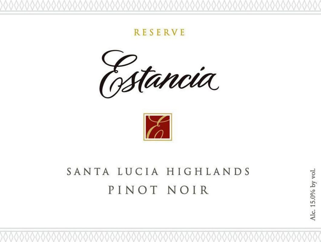 Estancia Reserve Pinot Noir 2013 Front Label