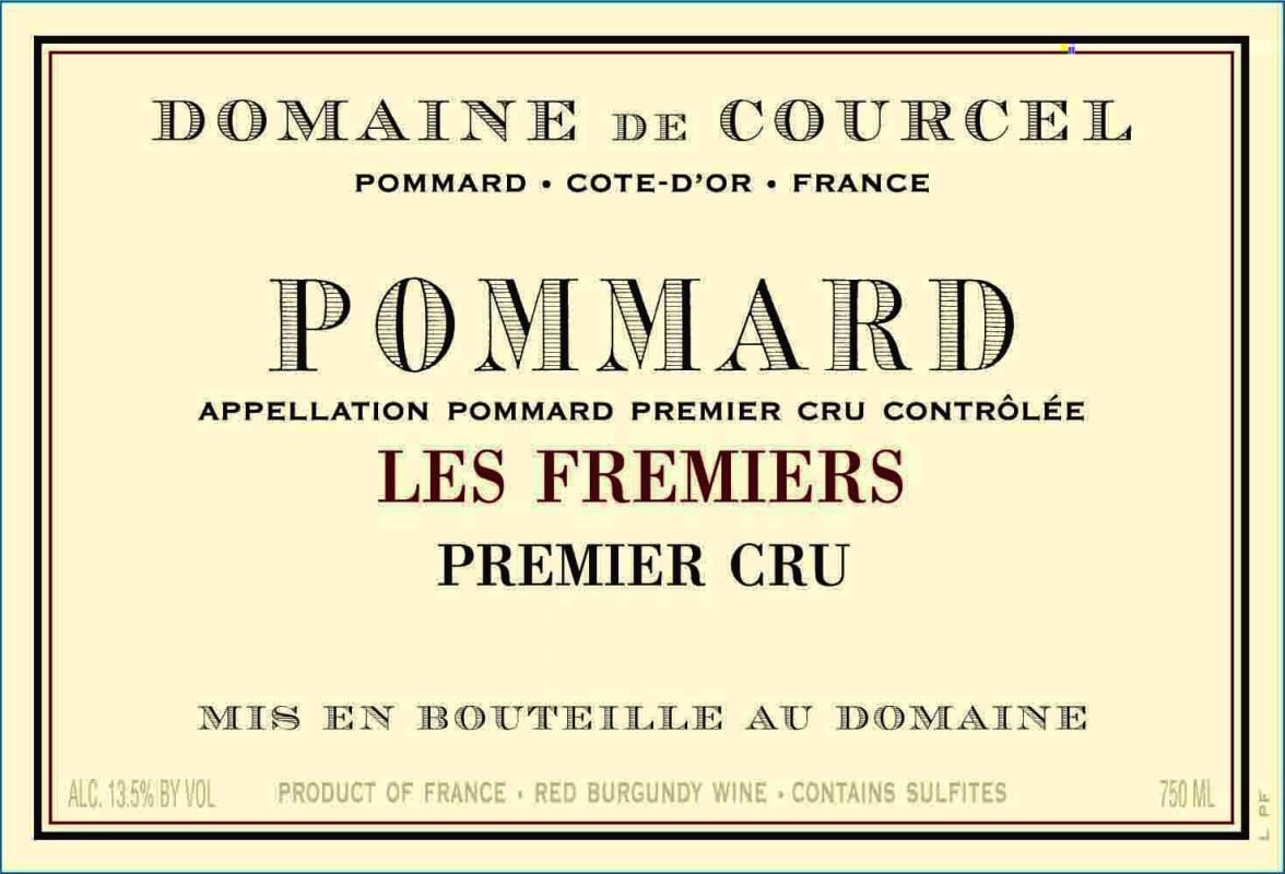 Domaine de Courcel Pommard Fremiers Premier Cru 2010 Front Label