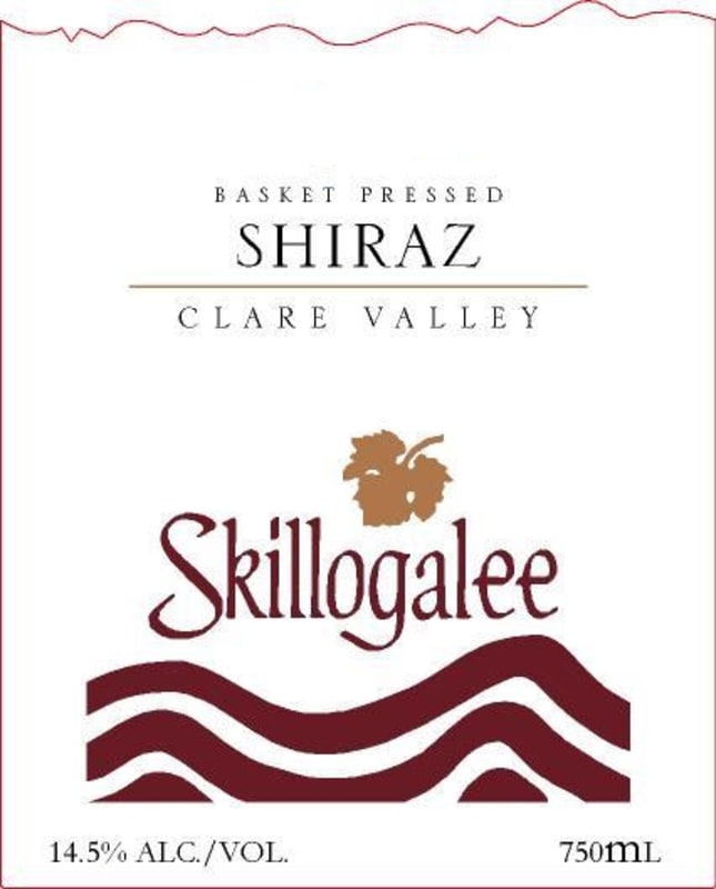 Skillogalee Wines Basket Pressed Shiraz 2012 Front Label