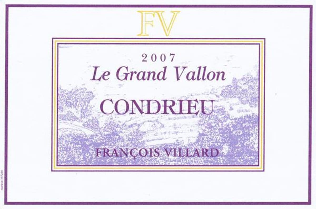 Francois Villard Condrieu Le Grand Vallon 2007 Front Label