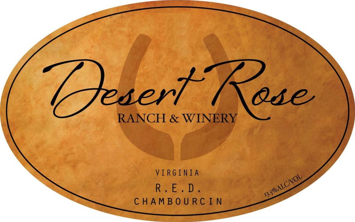 Desert Rose Ranch & Winery R.E.D. Chambourcin 2011 Front Label