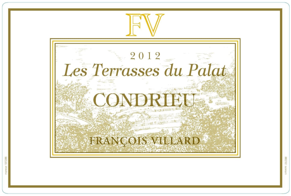 Francois Villard Condrieu Les Terrasses du Palat 2012 Front Label
