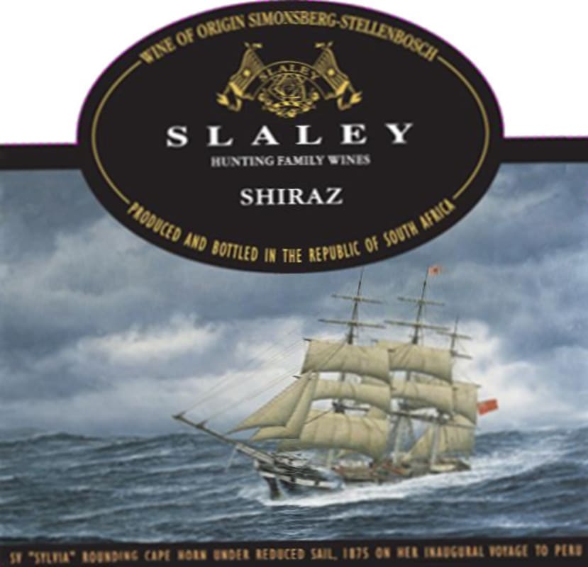 Slaley Shiraz 2006 Front Label