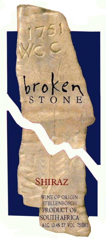 Slaley Broken Stone Shiraz 2007 Front Label