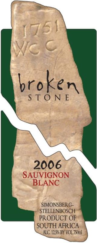 Slaley Broken Stone Sauvignon Blanc 2006 Front Label