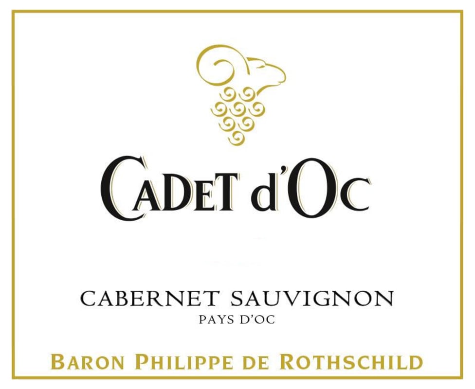 Baron Philippe de Rothschild Cadet d'Oc Cabernet Sauvignon 2014 Front Label