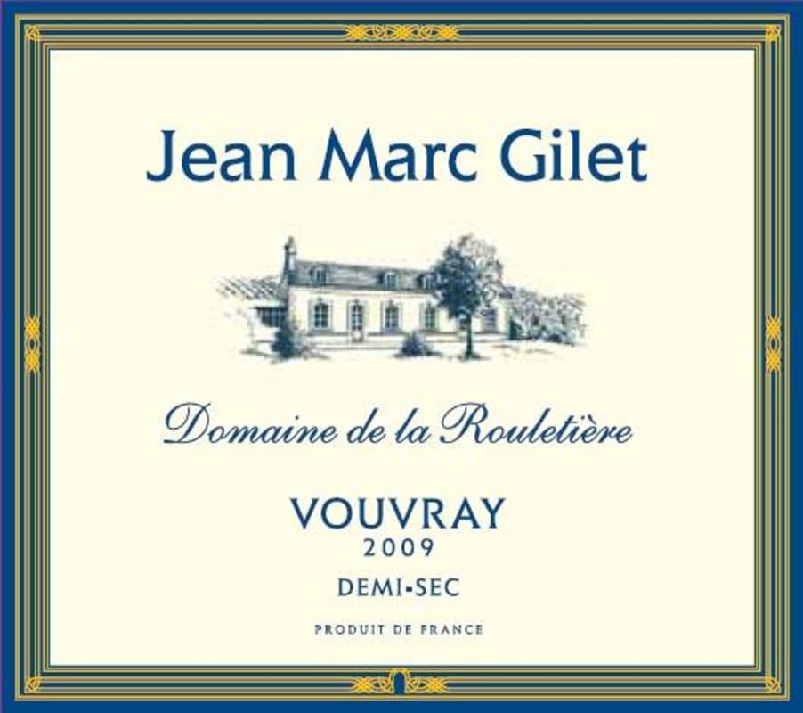 Dom. de la Rouletiere Vouvray Demi-Sec 2009 Front Label