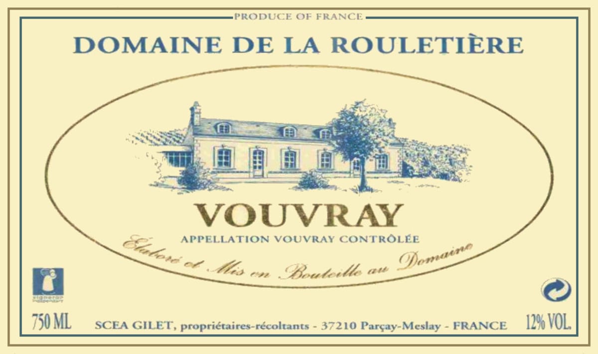 Dom. de la Rouletiere Vouvray Demi-Sec 2008 Front Label