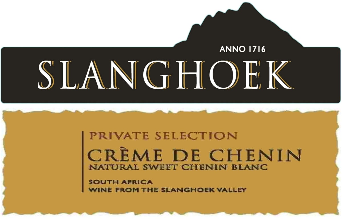Slanghoek Wine Cellar Private Selection Creme de Chenin 2013 Front Label