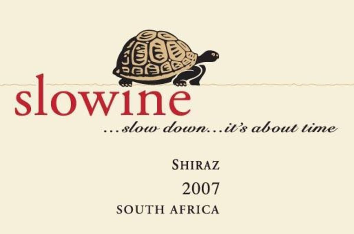 Slowine Shiraz 2007 Front Label