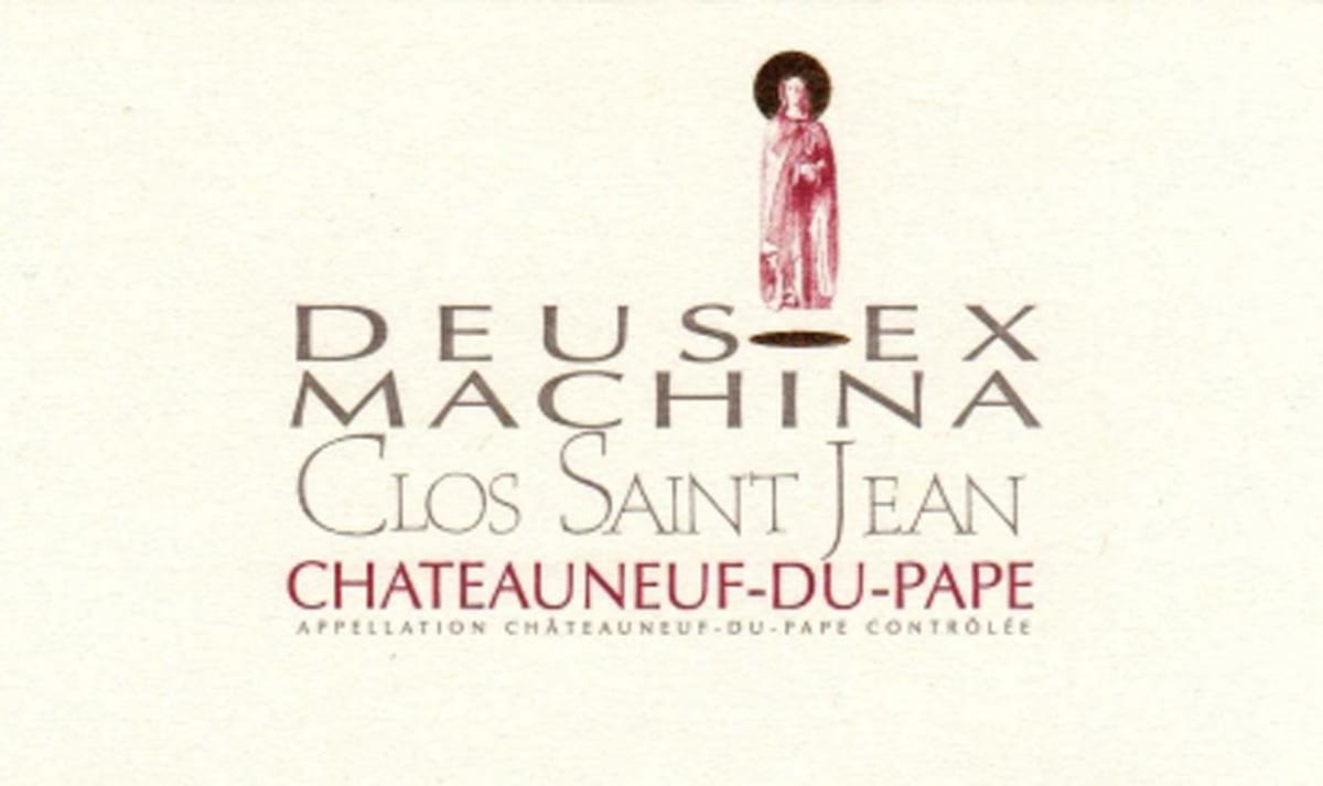 Clos Saint Jean Chateauneuf-du-Pape Deus Ex Machina 2007 Front Label