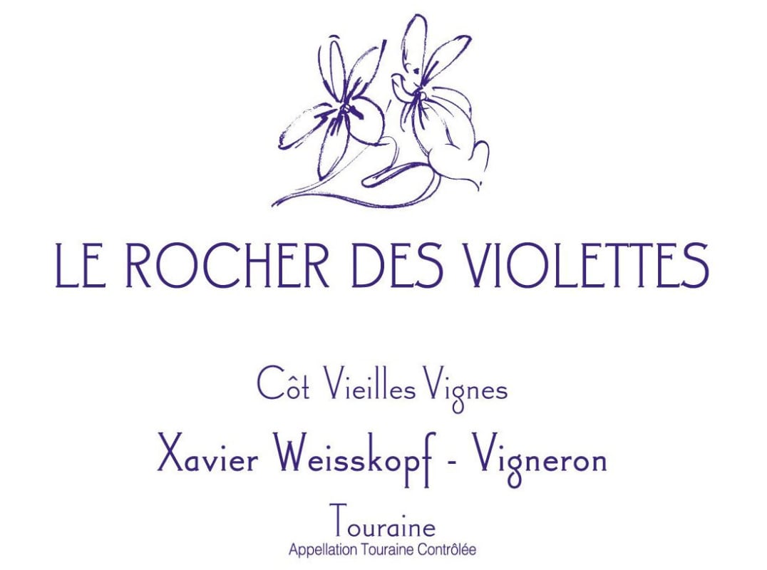 Le Rocher des Violettes Touraine Cot Vieilles Vignes Rouge 2010 Front Label