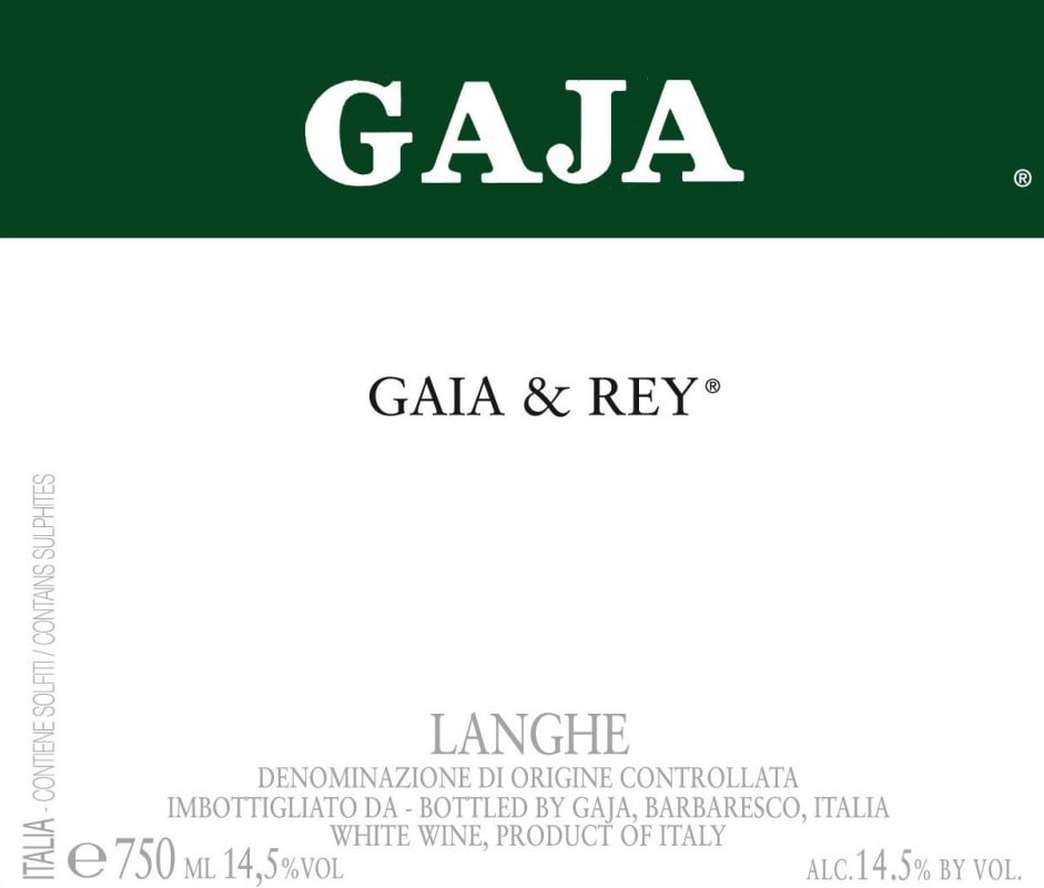 Gaja Gaia and Rey Chardonnay 2012 Front Label