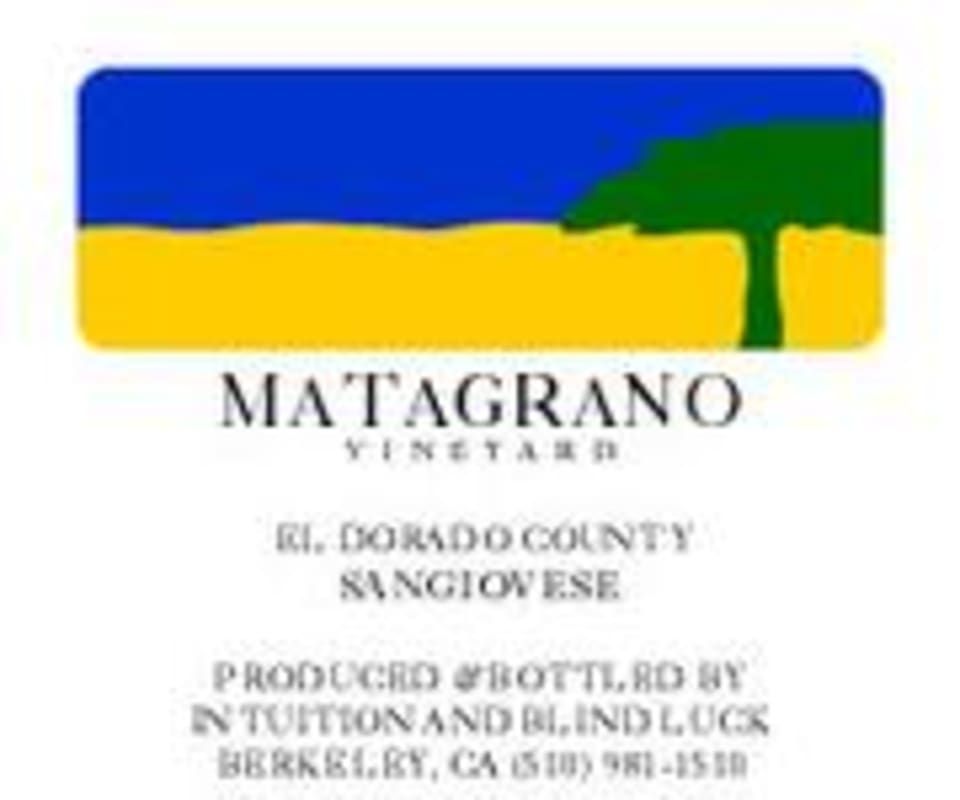 Edmunds St. John Sangiovese 1998 Front Label