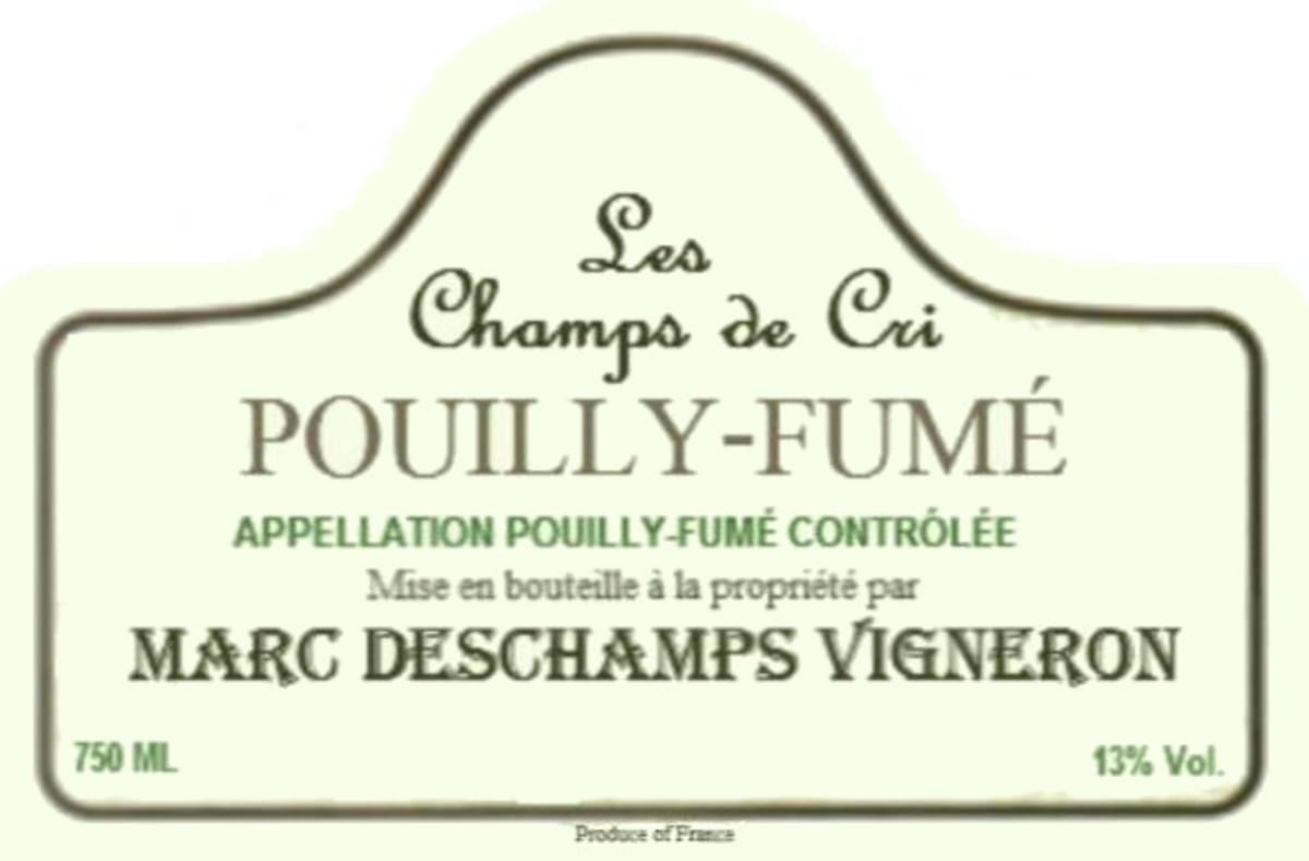 Marc Deschamps Pouilly-Fume Les Champs de Cri 2011 Front Label