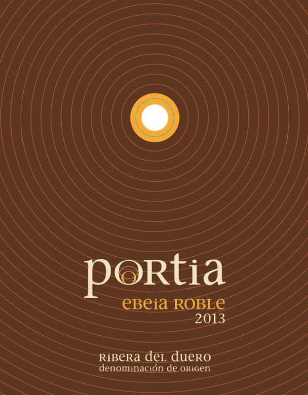 Portia Ebeia Roble Red 2013 Front Label