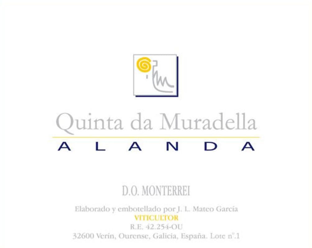 Quinta da Muradella Alanda Blanco 2012 Front Label