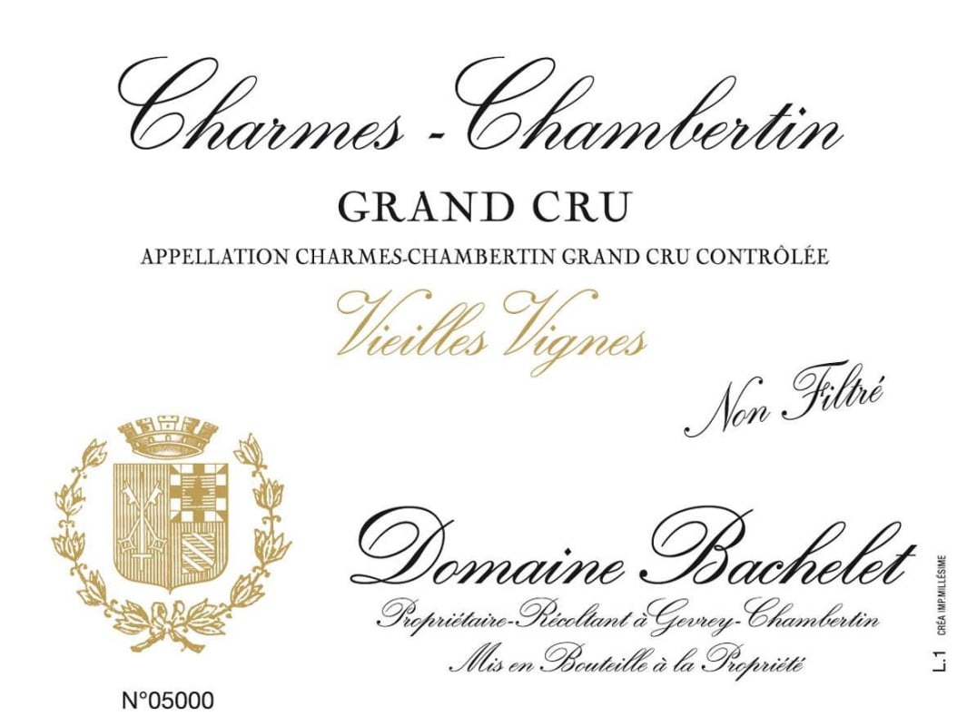 Domaine Denis Bachelet Charmes-Chambertin Grand Cru Vieilles Vignes 2014 Front Label