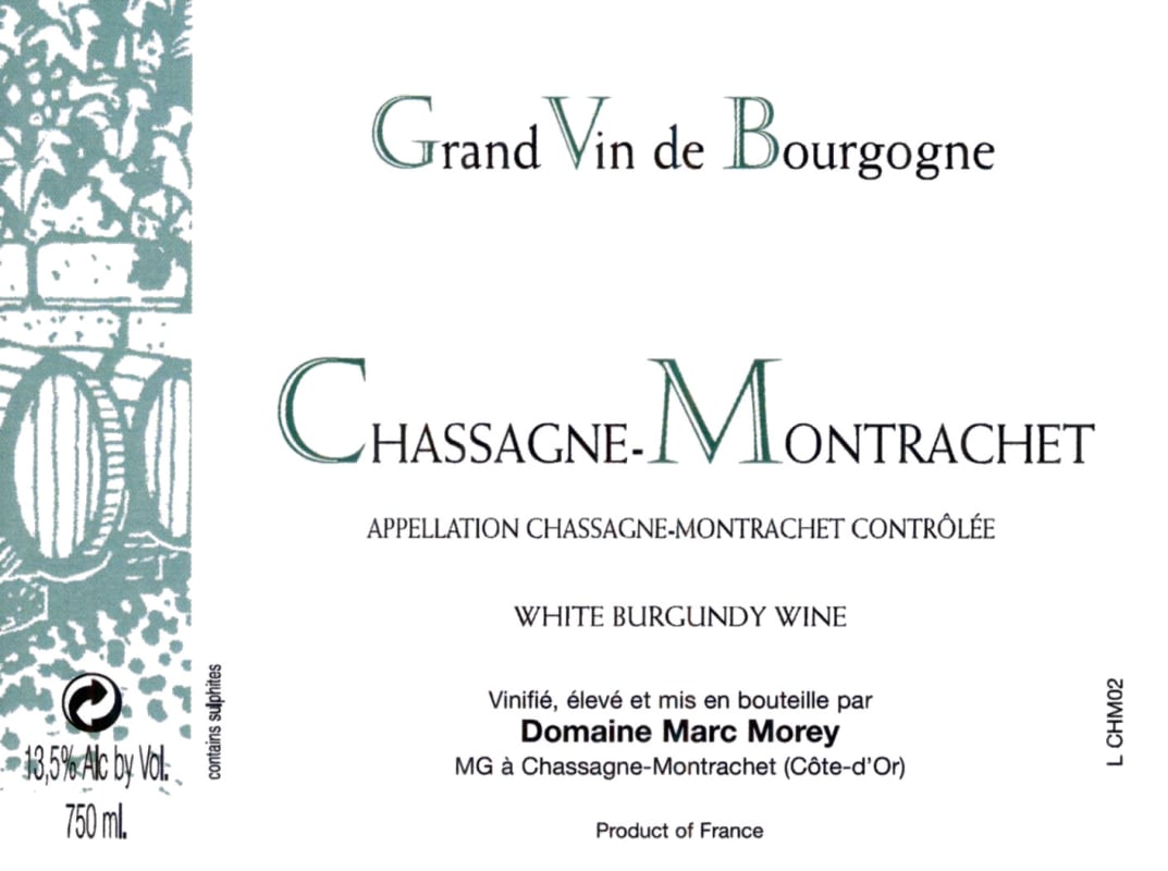 Domaine Marc Morey Chassagne-Montrachet 2006 Front Label
