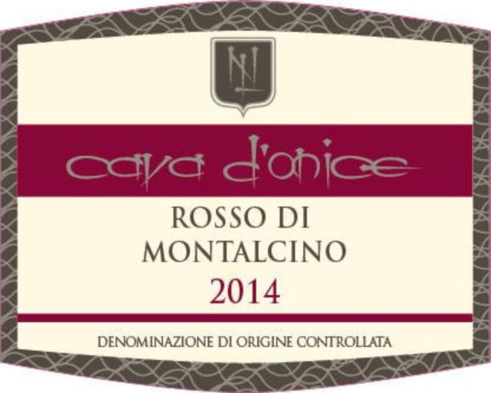 Cava d'Onice Rosso di Montalcino 2014 Front Label