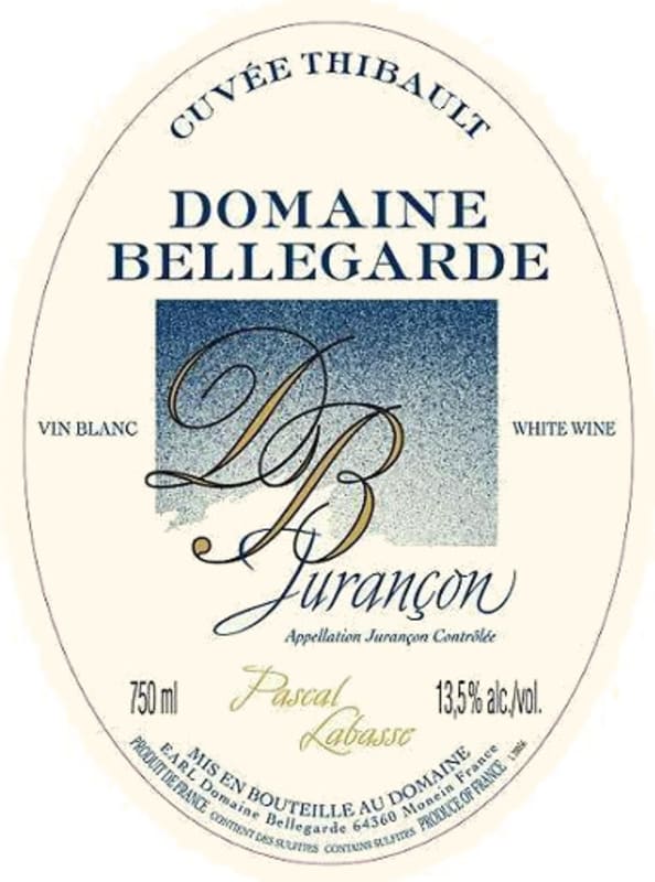 Domaine Bellegarde Jurancon Cuvee Thibault 2011 Front Label