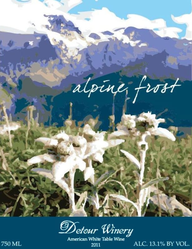 Detour Winery Alpine Frost 2011 Front Label