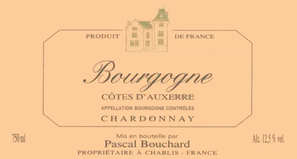 Pascal Bouchard Bourgogne Chardonnay 2006 Front Label