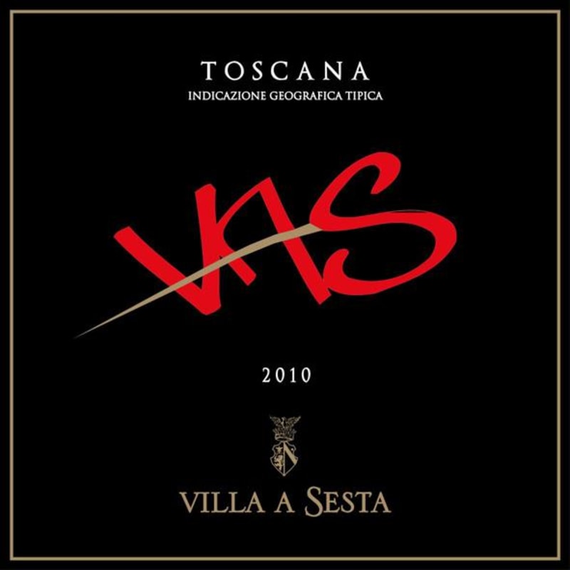 Villa a Sesta Toscana VAS 2010 Front Label