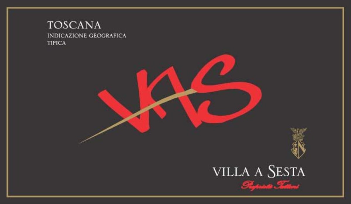 Villa a Sesta Toscana VAS 2006 Front Label