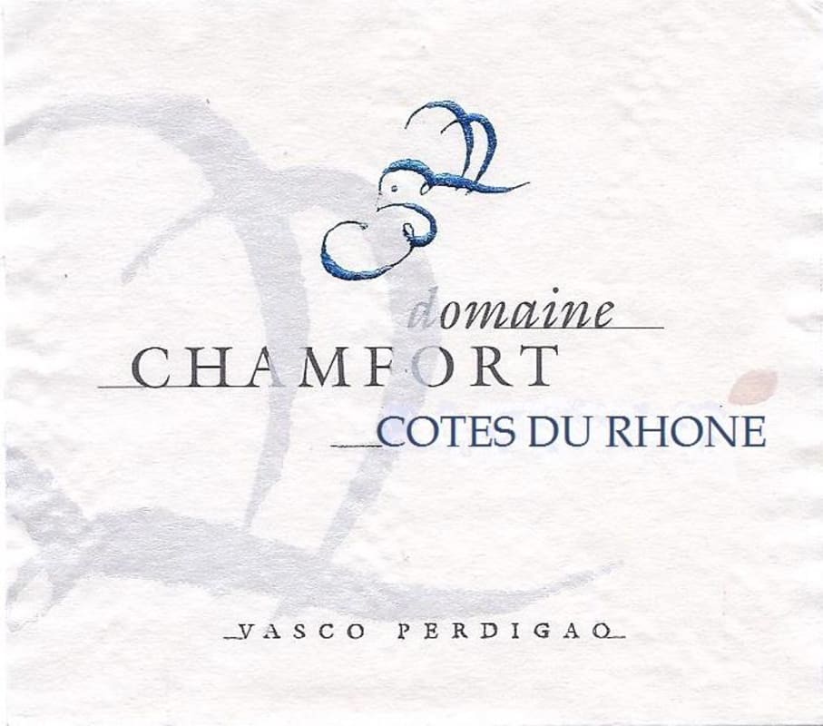 Domaine Chamfort Cotes du Rhone 2013 Front Label