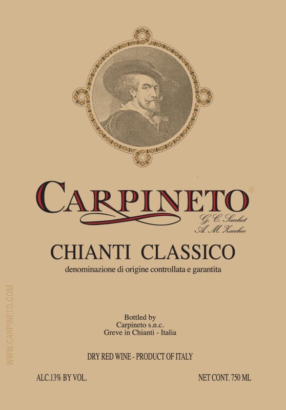 Carpineto Chianti Classico 2012 Front Label