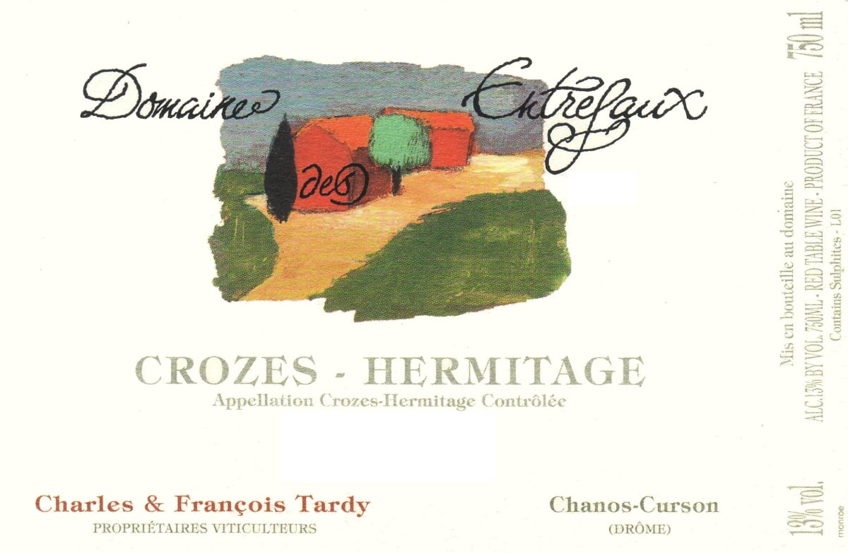 Domaine des Entrefaux Crozes-Hermitage 2012 Front Label