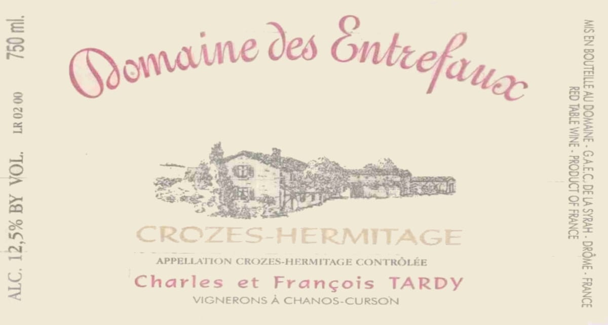 Domaine des Entrefaux Crozes-Hermitage 2006 Front Label