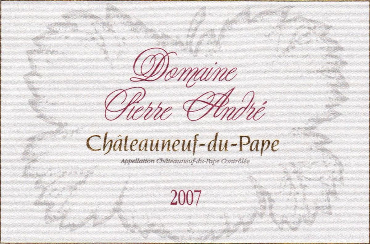 Domaine Pierre Andre Chateauneuf-du-Pape 2007 Front Label