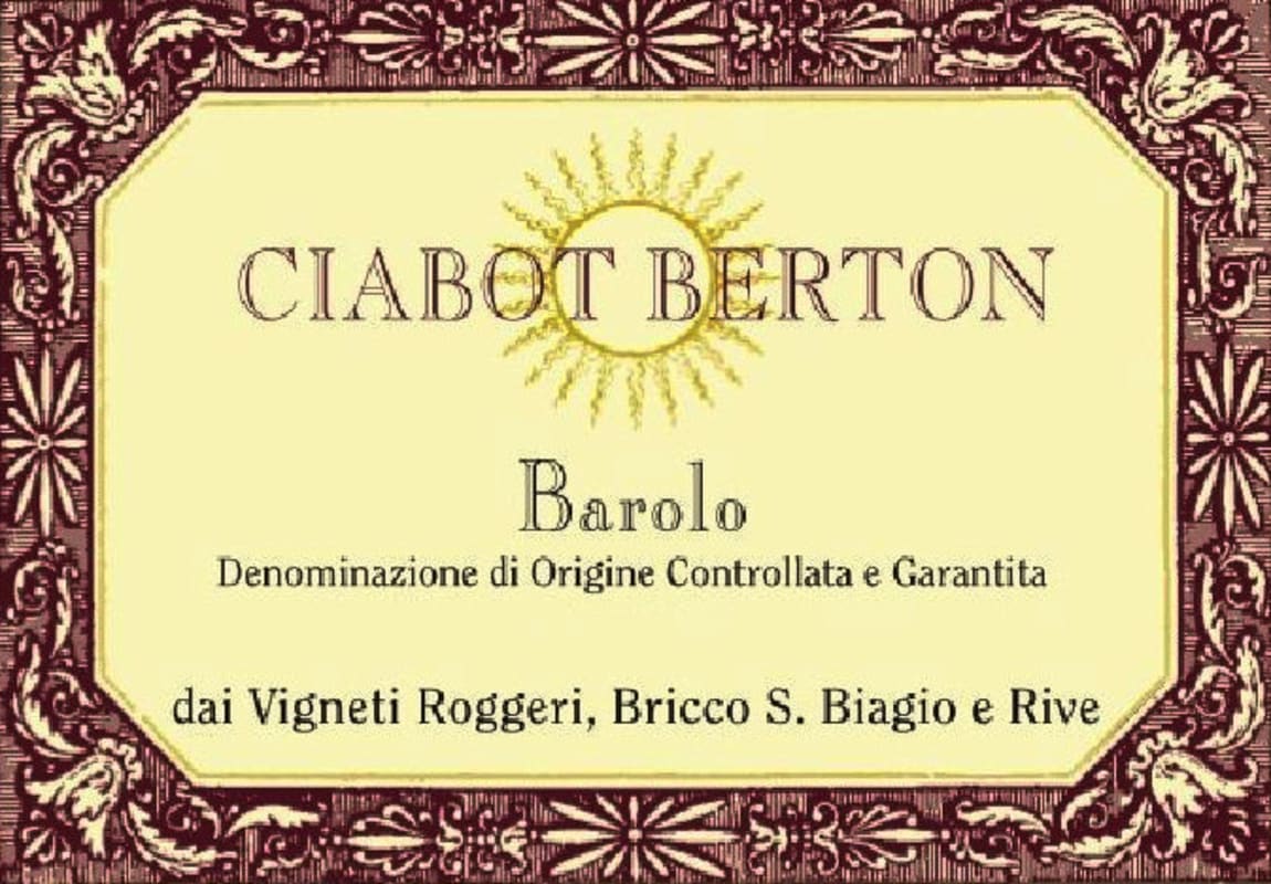 Ciabot Berton Barolo 2011 Front Label