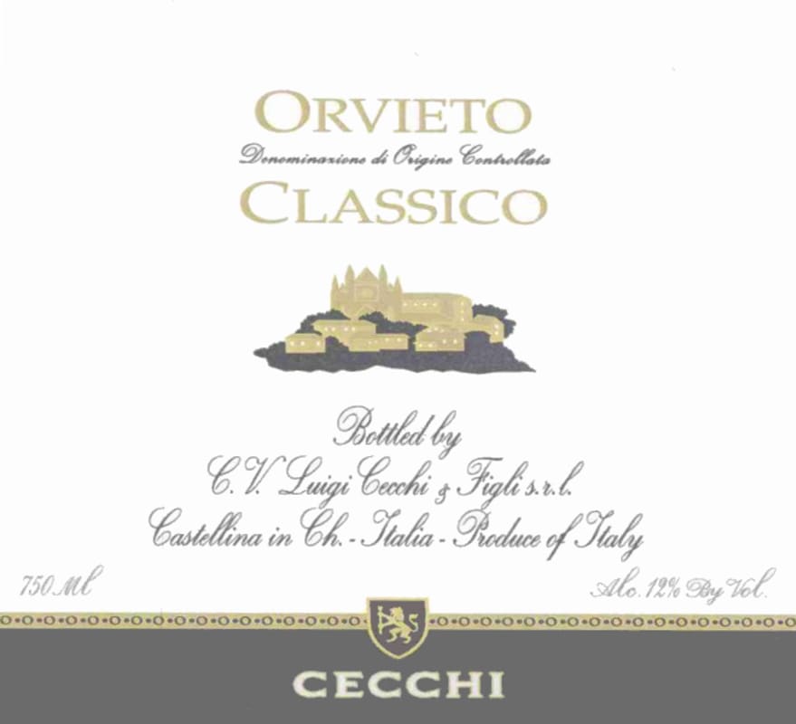 Cecchi Orvieto Classico 2015 Front Label
