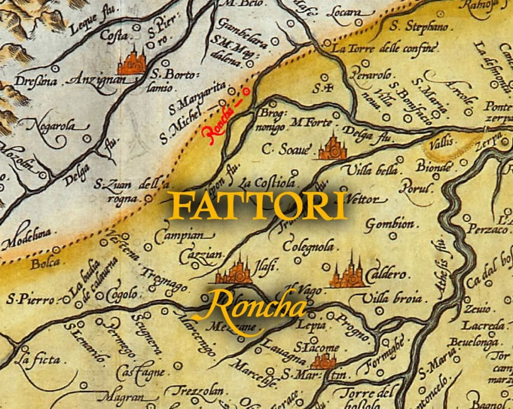 Societa Agricola Fattori Roncha Bianco 2013 Front Label