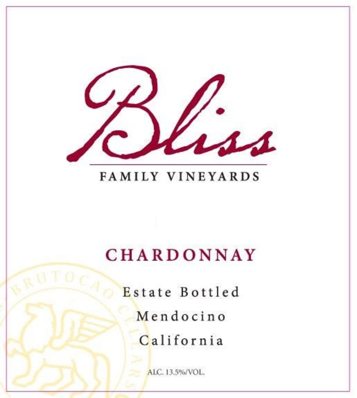 Bliss Chardonnay 2014 Front Label