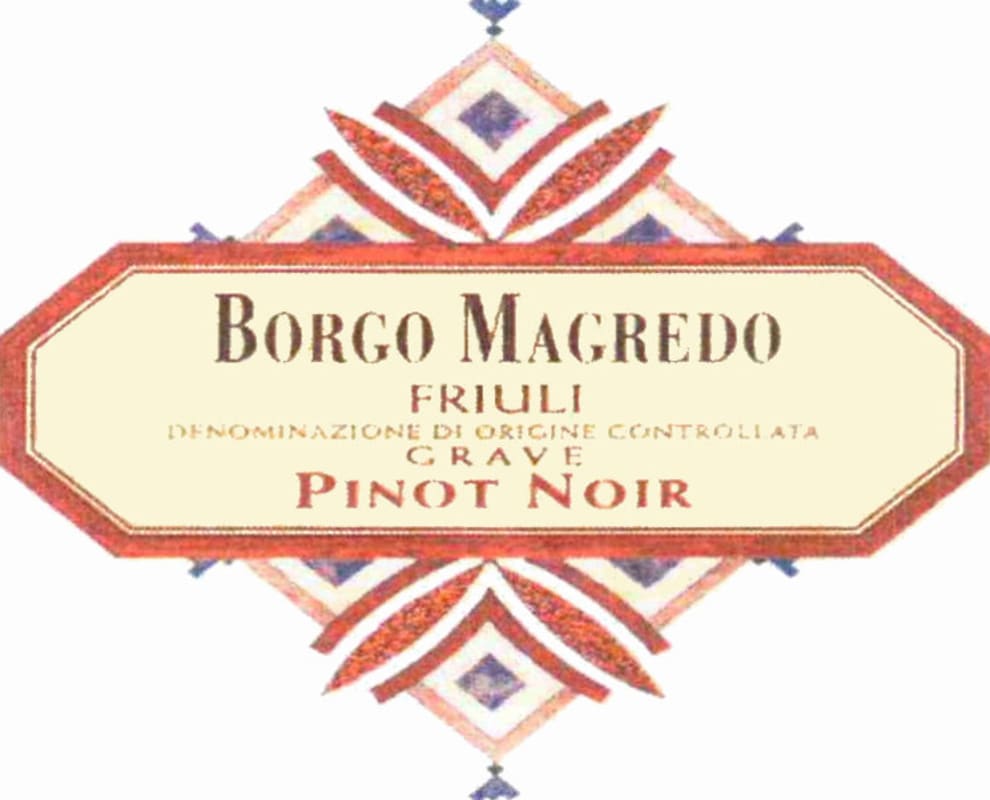 Borgo Magredo Pinot Noir 2013 Front Label
