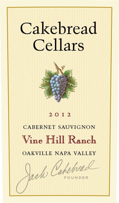 Cakebread Vine Hill Ranch Cabernet Sauvignon 2012 Front Label